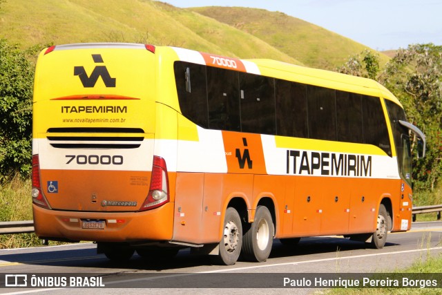 Viação Nova Itapemirim 70000 na cidade de Barra do Piraí, Rio de Janeiro, Brasil, por Paulo Henrique Pereira Borges. Número da foto: #13153456.