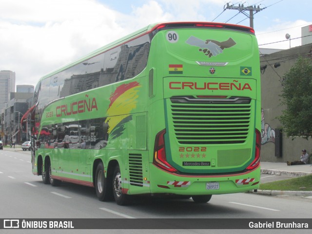 Autobuses Cruceña 2022 na cidade de Barueri, São Paulo, Brasil, por Gabriel Brunhara. Número da foto: #13152903.