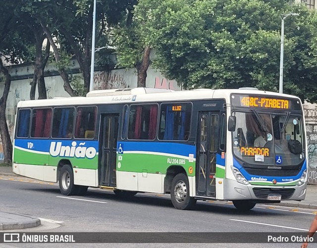 Viação União RJ 204.085 na cidade de Rio de Janeiro, Rio de Janeiro, Brasil, por Pedro Otávio. Número da foto: #13151324.