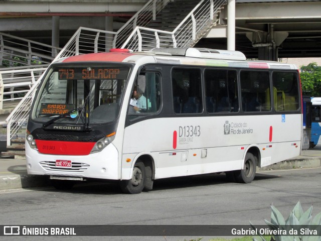 Transportes Barra D13343 na cidade de Rio de Janeiro, Rio de Janeiro, Brasil, por Gabriel Oliveira da Silva. Número da foto: #13153635.