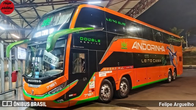 Empresa de Transportes Andorinha 7161 na cidade de Londrina, Paraná, Brasil, por Felipe Arguelho. Número da foto: #13150966.