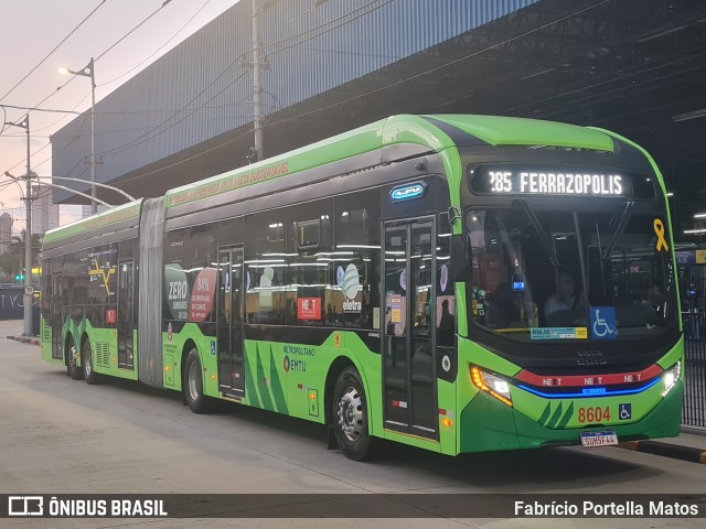 Next Mobilidade - ABC Sistema de Transporte 8604 na cidade de Santo André, São Paulo, Brasil, por Fabrício Portella Matos. Número da foto: #13152399.