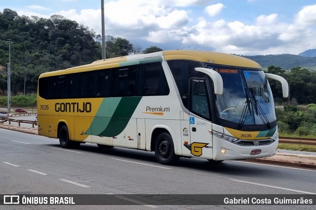 Empresa Gontijo de Transportes 7035 na cidade de Sabará, Minas Gerais, Brasil, por Gabriel Costa Guimarães. Número da foto: #13151711.