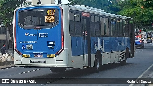 Viação Verdun B71077 na cidade de Rio de Janeiro, Rio de Janeiro, Brasil, por Gabriel Sousa. Número da foto: #13152095.