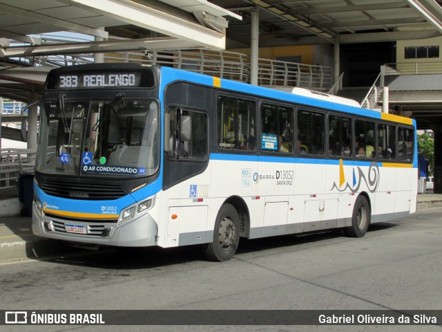 Transportes Barra D13052 na cidade de Rio de Janeiro, Rio de Janeiro, Brasil, por Gabriel Oliveira da Silva. Número da foto: #13153653.