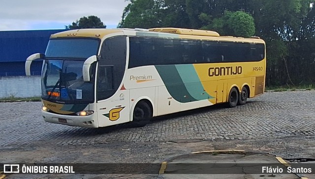 Empresa Gontijo de Transportes 14540 na cidade de Cruz das Almas, Bahia, Brasil, por Flávio  Santos. Número da foto: #13151603.