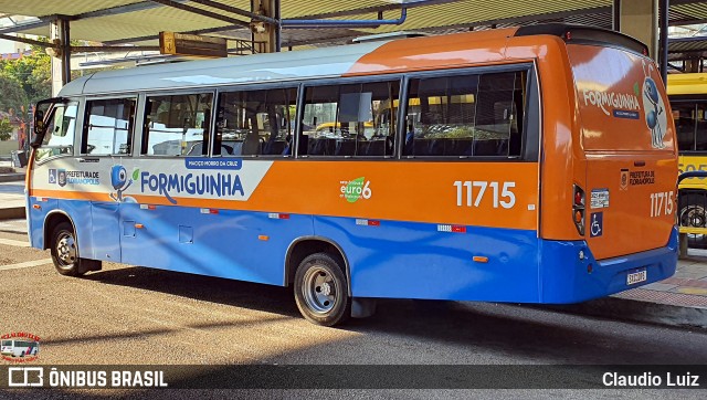 Canasvieiras Transportes 11715 na cidade de Florianópolis, Santa Catarina, Brasil, por Claudio Luiz. Número da foto: #13152528.