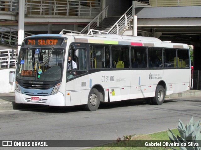 Transportes Barra C13100 na cidade de Rio de Janeiro, Rio de Janeiro, Brasil, por Gabriel Oliveira da Silva. Número da foto: #13153665.