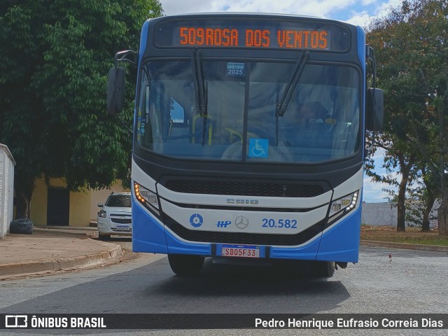 HP Transportes Coletivos 20.582 na cidade de Aparecida de Goiânia, Goiás, Brasil, por Pedro Henrique Eufrasio Correia Dias. Número da foto: #13156761.