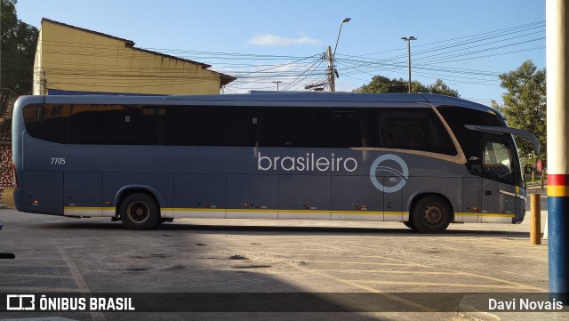 Expresso Brasileiro 7705 na cidade de Mucuri, Bahia, Brasil, por Davi Novais. Número da foto: #13155718.