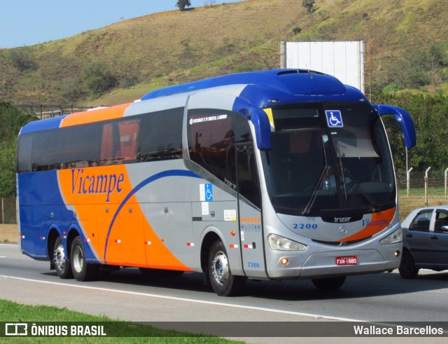 Vicampe Transportes e Turismo 2200 na cidade de Aparecida, São Paulo, Brasil, por Wallace Barcellos. Número da foto: #13157096.