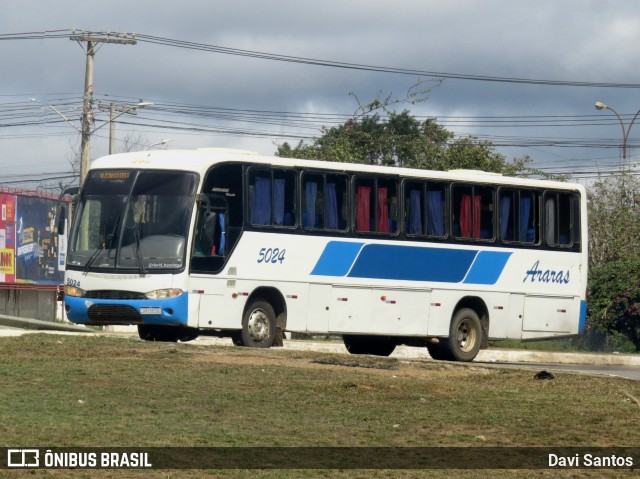 Viação Araras 5024 na cidade de Vitória da Conquista, Bahia, Brasil, por Davi Santos. Número da foto: #13155564.
