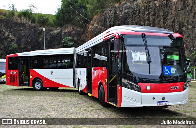 Itajaí Transportes Coletivos 2091 na cidade de Campinas, São Paulo, Brasil, por Julio Medeiros. Número da foto: #13154772.