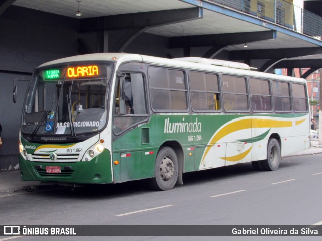 Transporte e Turismo Iluminada MG 1.064 na cidade de Magé, Rio de Janeiro, Brasil, por Gabriel Oliveira da Silva. Número da foto: #13157279.