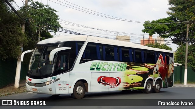 Eucatur - Empresa União Cascavel de Transportes e Turismo 4923 na cidade de São Paulo, São Paulo, Brasil, por Francisco Ivano. Número da foto: #13157078.