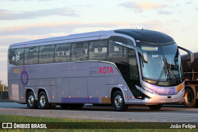 Rota Transportes Rodoviários 9335 na cidade de Canas, São Paulo, Brasil, por João Felipe. Número da foto: #13155271.