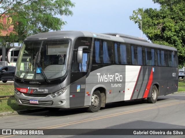 Twister Rio Transporte e Turismo 1022 na cidade de Magé, Rio de Janeiro, Brasil, por Gabriel Oliveira da Silva. Número da foto: #13157105.
