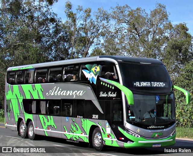 Aliança Turismo 3036 na cidade de Santos Dumont, Minas Gerais, Brasil, por Isaias Ralen. Número da foto: #13156504.