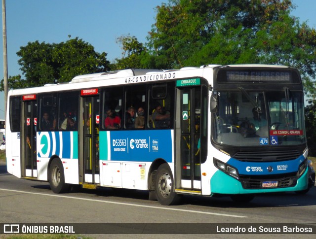 Transportes Campo Grande D53563 na cidade de Rio de Janeiro, Rio de Janeiro, Brasil, por Leandro de Sousa Barbosa. Número da foto: #13156865.
