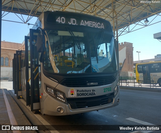 City Transporte Urbano Intermodal Sorocaba 2702 na cidade de Sorocaba, São Paulo, Brasil, por Weslley Kelvin Batista. Número da foto: #13154399.