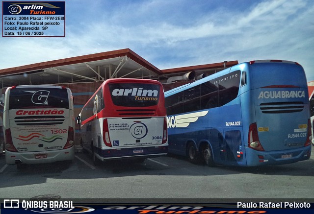 Arlim Turismo 3004 na cidade de Aparecida, São Paulo, Brasil, por Paulo Rafael Peixoto. Número da foto: #13156061.