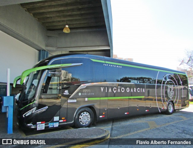 Viação Garcia 92171 na cidade de Sorocaba, São Paulo, Brasil, por Flavio Alberto Fernandes. Número da foto: #13154465.