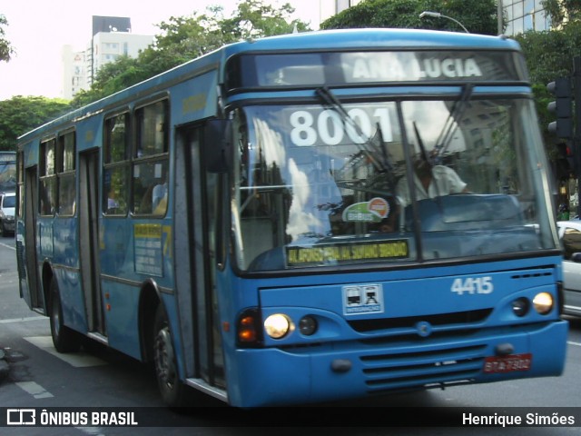 Viasul Transportes Coletivos 4415 na cidade de Belo Horizonte, Minas Gerais, Brasil, por Henrique Simões. Número da foto: #13154394.