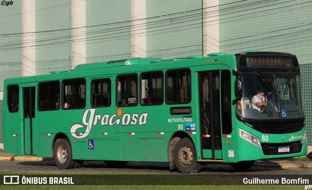 Viação Graciosa 80 na cidade de Paranaguá, Paraná, Brasil, por Guilherme Bomfim. Número da foto: #13157249.