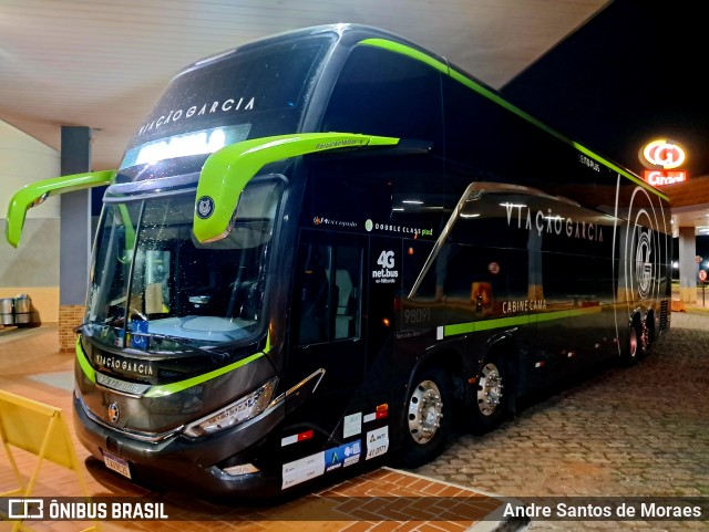 Viação Garcia 98091 na cidade de Santa Cruz do Rio Pardo, São Paulo, Brasil, por Andre Santos de Moraes. Número da foto: #13154480.