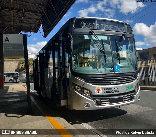City Transporte Urbano Intermodal Sorocaba 2690 na cidade de Sorocaba, São Paulo, Brasil, por Weslley Kelvin Batista. Número da foto: #13154398.