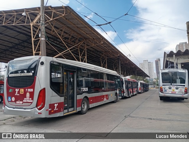 Viação Campo Belo 7 2928 na cidade de São Paulo, São Paulo, Brasil, por Lucas Mendes. Número da foto: #13156877.