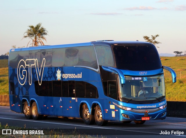 Expresso do Sul 419310 na cidade de Canas, São Paulo, Brasil, por João Felipe. Número da foto: #13155016.