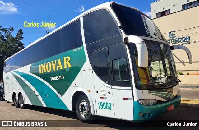 Expresso Inovar Turismo e Transportes 19000 na cidade de Trindade, Goiás, Brasil, por Carlos Júnior. Número da foto: #13155999.