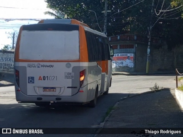 Viação São José A01021 na cidade de Nova Iguaçu, Rio de Janeiro, Brasil, por Thiago Rodrigues. Número da foto: #13156965.