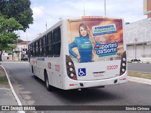 Consórcio Navegantes - 02 > Viação São Jorge > Transurb Transporte Urbano 02029 na cidade de João Pessoa, Paraíba, Brasil, por Simão Cirineu. Número da foto: #13157024.