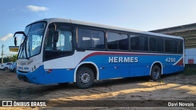 Viação Hermes 4200 na cidade de Teixeira de Freitas, Bahia, Brasil, por Davi Novais. Número da foto: #13155703.