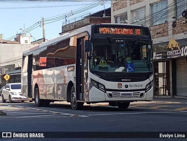 Viação Cidade do Aço RJ 174.010 na cidade de Volta Redonda, Rio de Janeiro, Brasil, por Evelyn Lima. Número da foto: #13156285.