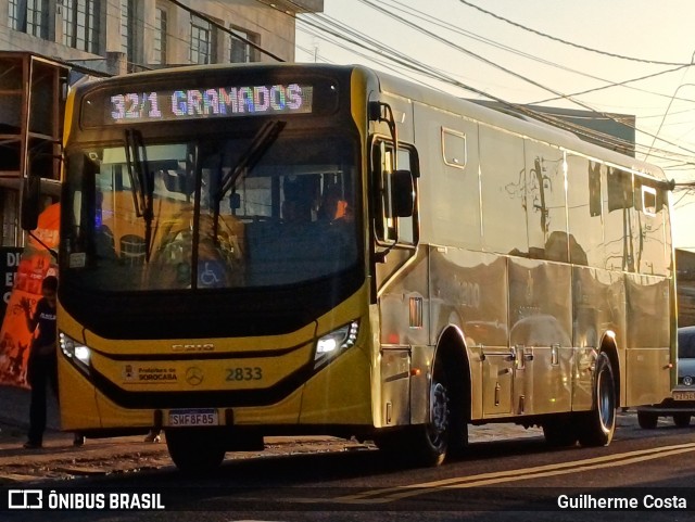 City Transporte Urbano Intermodal Sorocaba 2833 na cidade de Sorocaba, São Paulo, Brasil, por Guilherme Costa. Número da foto: #13156924.