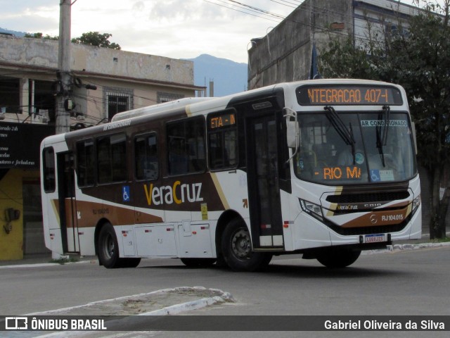 Auto Ônibus Vera Cruz RJ 104.015 na cidade de Magé, Rio de Janeiro, Brasil, por Gabriel Oliveira da Silva. Número da foto: #13157211.