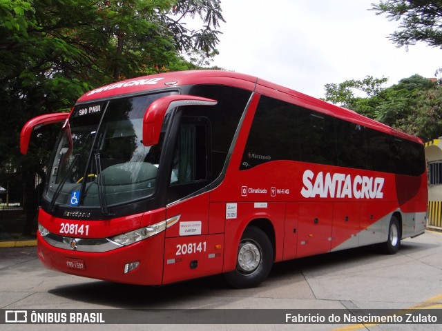 Viação Santa Cruz 208141 na cidade de São Paulo, São Paulo, Brasil, por Fabricio do Nascimento Zulato. Número da foto: #13156748.