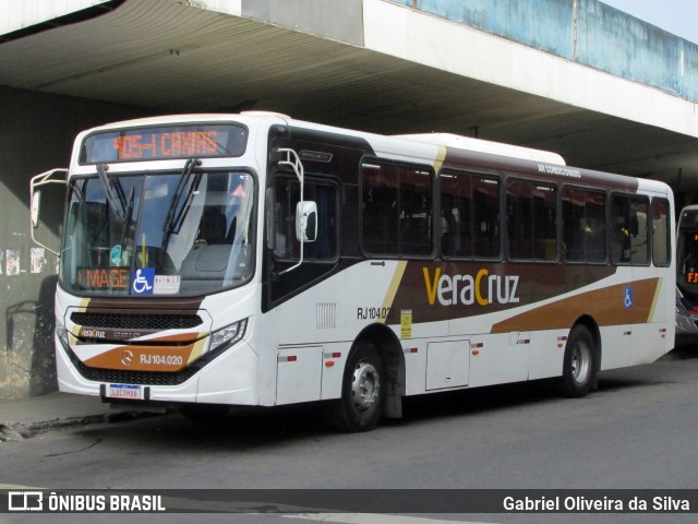 Auto Ônibus Vera Cruz RJ 104.020 na cidade de Magé, Rio de Janeiro, Brasil, por Gabriel Oliveira da Silva. Número da foto: #13157129.
