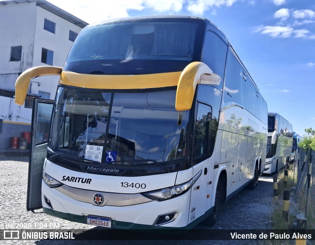 Saritur - Santa Rita Transporte Urbano e Rodoviário 13400 na cidade de Belo Horizonte, Minas Gerais, Brasil, por Vicente de Paulo Alves. Número da foto: #13158297.