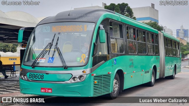 Transporte Coletivo Glória BB608 na cidade de Curitiba, Paraná, Brasil, por Lucas Weber Calizario. Número da foto: #13157475.