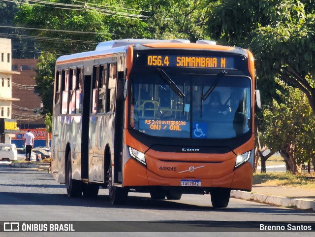 Auto Viação Marechal Brasília 449245 na cidade de Samambaia, Distrito Federal, Brasil, por Brenno Santos. Número da foto: #13158973.