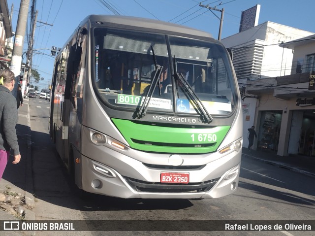 Transcooper > Norte Buss 1 6750 na cidade de São Paulo, São Paulo, Brasil, por Rafael Lopes de Oliveira. Número da foto: #13158912.