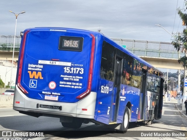 Viação Miracatiba 15.1173 na cidade de Cotia, São Paulo, Brasil, por David Macedo Rocha. Número da foto: #13158549.