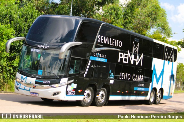 Empresa de Ônibus Nossa Senhora da Penha 59075 na cidade de Curitiba, Paraná, Brasil, por Paulo Henrique Pereira Borges. Número da foto: #13160250.