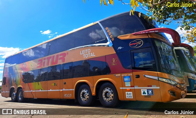 Bitur Transporte Coletivo e Turismo 9005 na cidade de Trindade, Goiás, Brasil, por Carlos Júnior. Número da foto: #13158977.