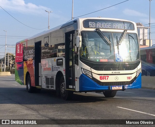 BR7 Mobilidade 1107 na cidade de São Bernardo do Campo, São Paulo, Brasil, por Marcos Oliveira. Número da foto: #13160514.