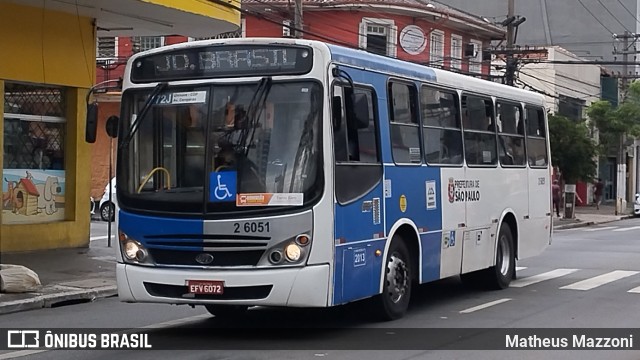Transcooper > Norte Buss 2 6051 na cidade de São Paulo, São Paulo, Brasil, por Matheus Mazzoni. Número da foto: #13157652.